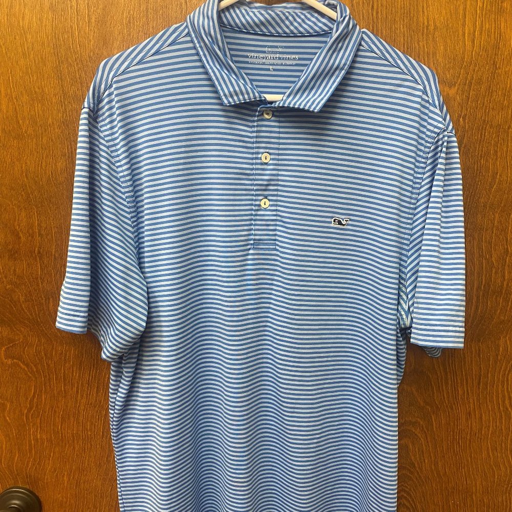 Blue Striped Vineyard Vines Polo